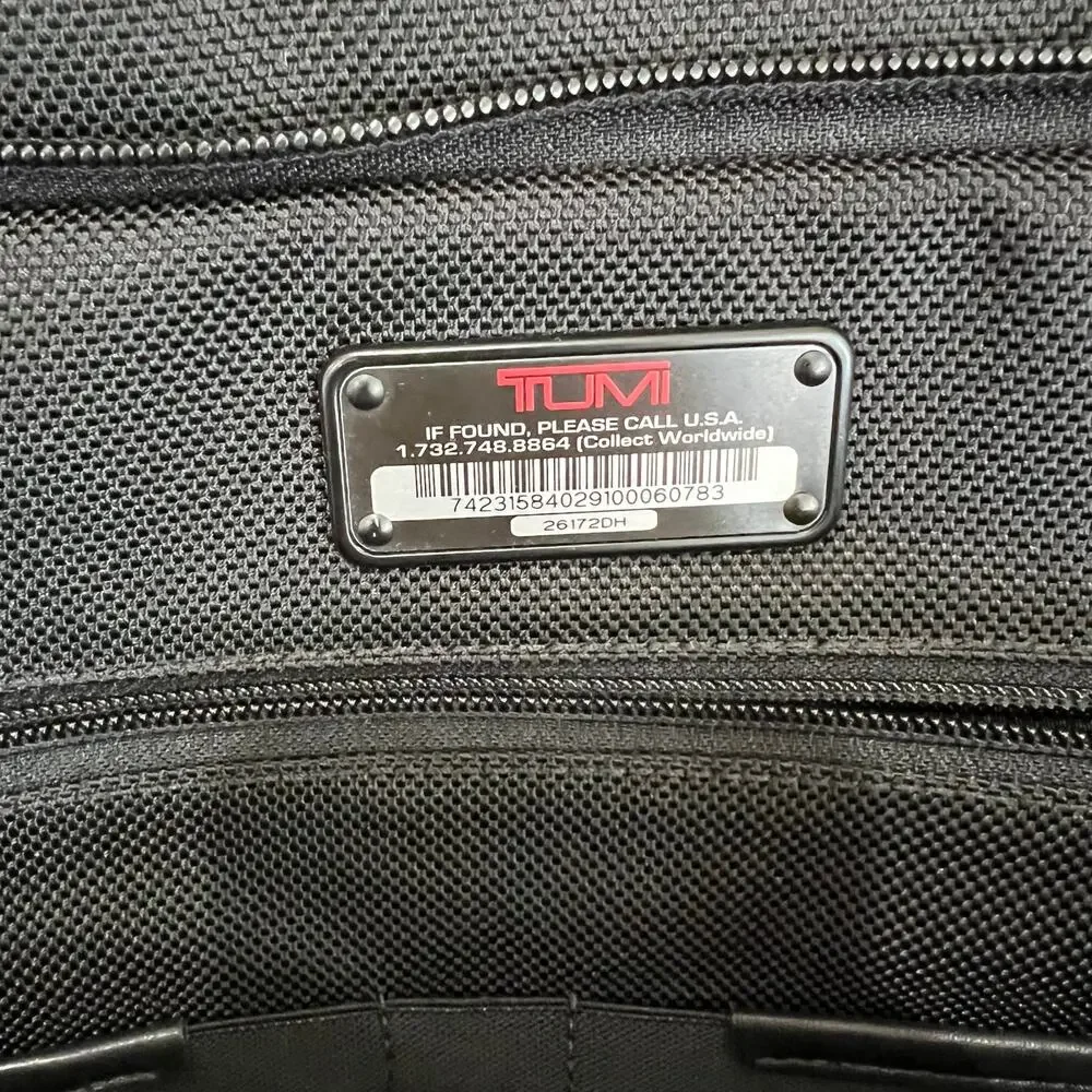 TUMI Alpha Slim Solutions Brief Pack 26172DH Black Nylon Backpack